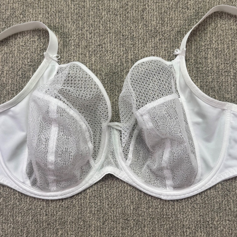 Freya Hero Side Support Plunge Bra White 36FF Underwire UK 36FF US 36H